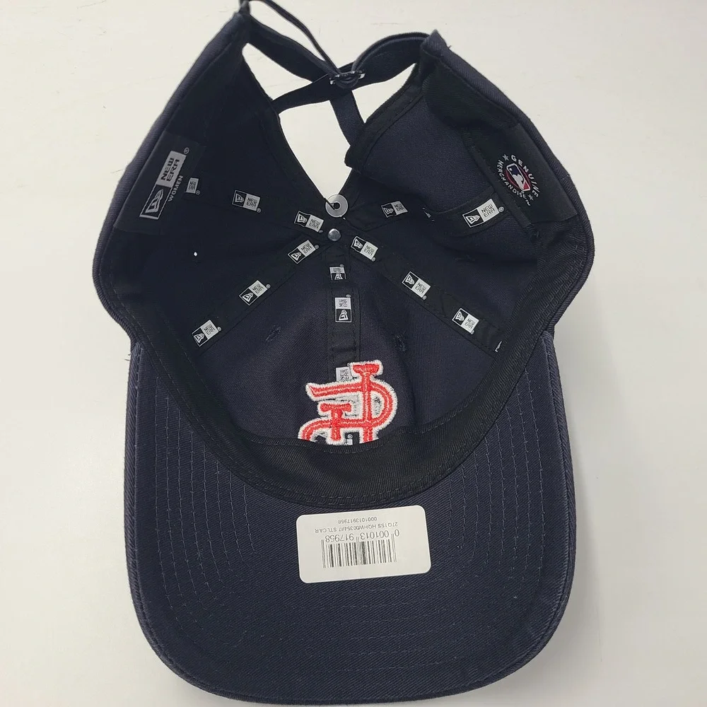 Women St Louis Cardinals Hat Strapback New Era Blue Red MLB Ponytail Opening